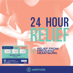 WELMATE Esomeprazole Magnesium 20mg Delayed Release Capsules, 84 Count (2-Pack) – Acid Reducer for Frequent Heartburn & Acid Reflux Relief, 24HR Protection, Digestion Support WELMATE buy supplements Au