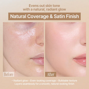 LOVB LOVB Natural Cover Glow Cushion Foundation | Satin Radiant Finish | Korean Foundation Makeup | Long-Lasting Natural Coverage | for All Skin Types 0.42 oz. (23N Natural Beige) LOVB LOVBBuy Supplements Australia