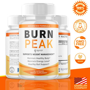 (5 Pack) Burn Peak Capsules, Official Burnpeak Pink Salt Pills with All Natural Ingredients, Advanced Health and Wellness Supplement with Premium Vitamins for Active Lifestyle Support (300 Capsules) Syvor buy supplements Au
