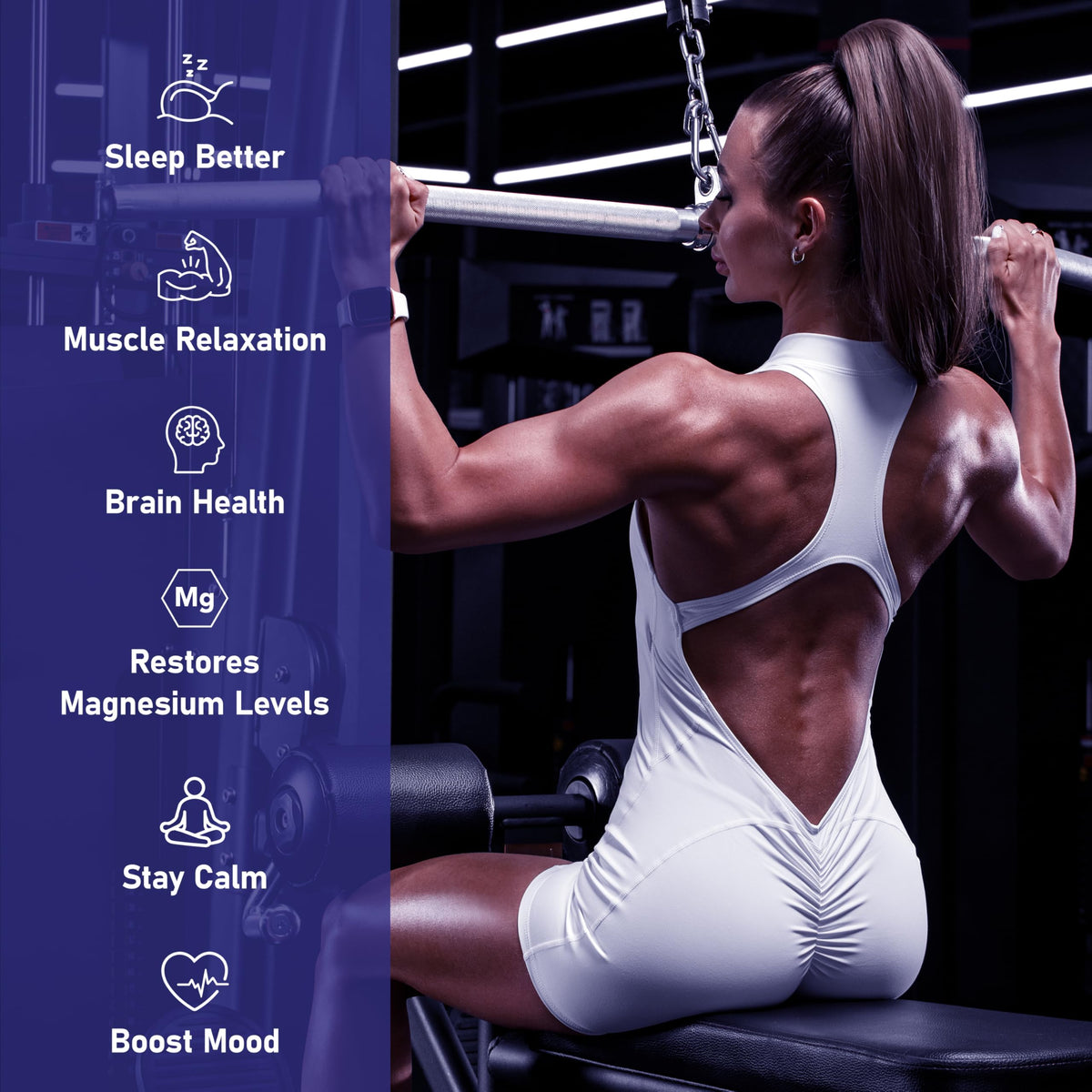 Magnesium 7 Complex for Women 1600mg, Magnesium Glycinate 600mg 7 High Absorption Magnesium Supplement with Citrate, Malate, Chelate, Taurate, Gluconate, Aspartate & Ascorbate for Sleep, 60 Capsules VIVI Youth buy supplements Au