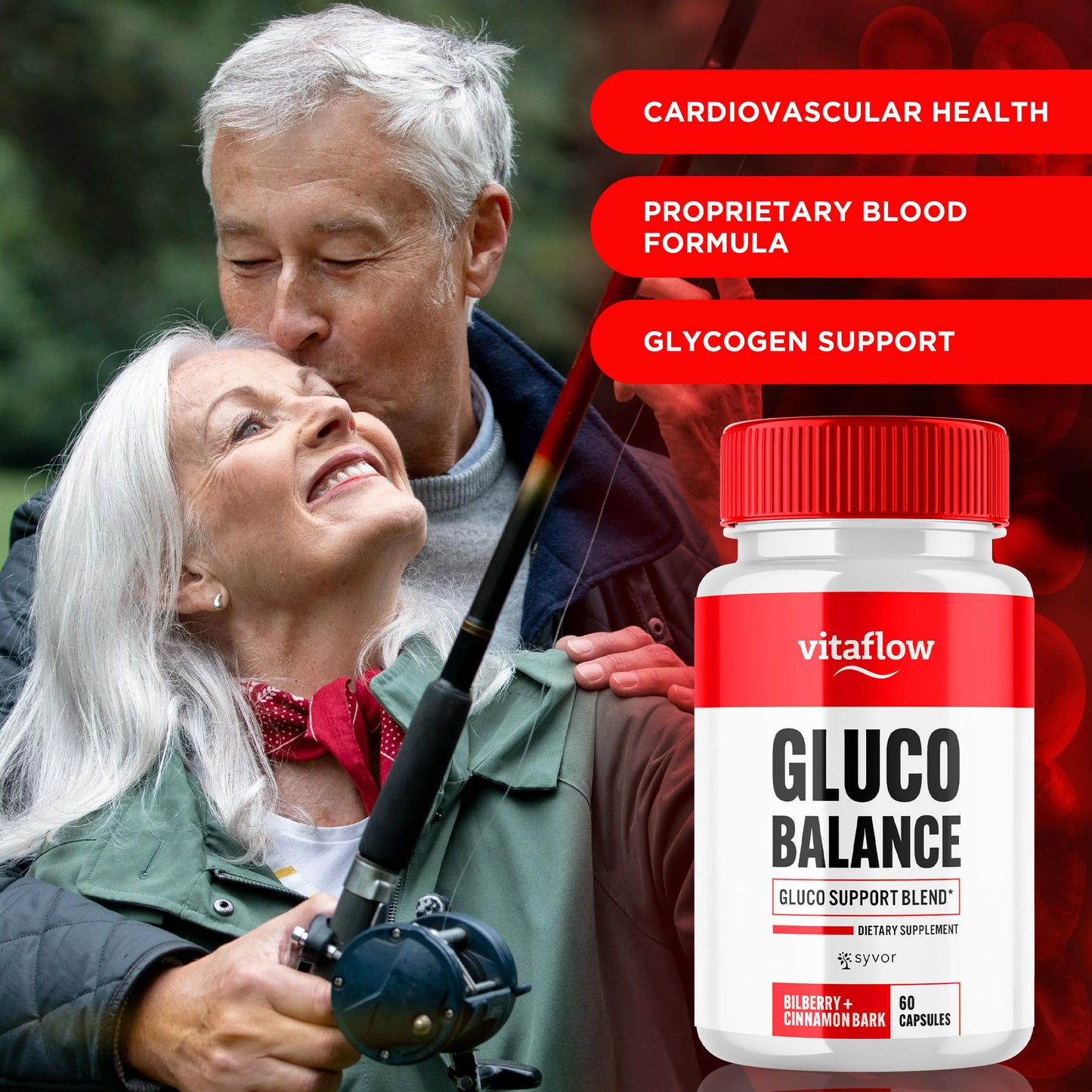 (3 Pack) Vitaflow Balance Support Supplement Capsules, Official VitaFlow Support Supplements Pills with All Natural Premium Ingredients, Vita Flow Advanced Glyco Balance for Men & Women (180 Capsules) Syvor buy supplements Au