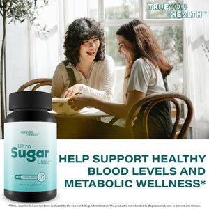 Ultra Sugar Clear - Our Best Blood Cleanse Detox Supplement - Bloodflow Support Supplement - Healthy Circulation Support Supplement - Sugar Balance Supplement - Sugar Health Blood Cleansing Formula True You Health buy supplements Au