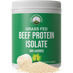 Grass Fed Beef Protein Powder - Lactose Free Great Tasting Beef Protein Isolate. Complete Animal Based Non Dairy Paleo Carnivore Supplement for Prime Muscle Building. No Whey. Unflavored Peak Performance buy supplements Au