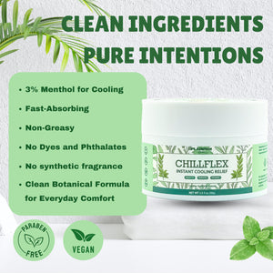 Supplement ProductPLAIRMOI CHILLFLEX Pain Relief Gel for Muscle Aches, Joint Pain, Discomfort & Inflammation – Fast Acting, Cooling, Non-Greasy with 3% Menthol & Eucalyptus – 3.5 oz, 1-Pack - GlowUpCaUSA