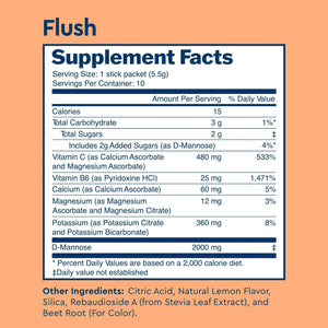Uqora Flush (Pink Lemonade, 10 Packets) & Defend (60 Capsules) Bundle - Support Urinary Tract* with D-Mannose, Vitamin C & More - Support Bladder Health & Cleanse Biofilm* with D-Mannose & More
