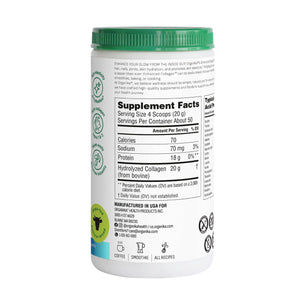 Organika Collagen Powder - for Healthy Hair, Skin, Nails, and Joints. Hydrolyzed Protein Peptides for Better Absorption- Grass-Fed, Non-GMO- Unflavoured- 2.2lbs Organika buy supplements Au