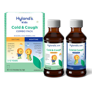 Hyland's Kids Cold and Cough, Day and Night Combo Pack, Cold Medicine for Ages 2 and up, Syrup Cough Medicine for Kids, Nasal Decongestant, 4 Fl Oz (Pack of 2) Hyland's buy supplements Au