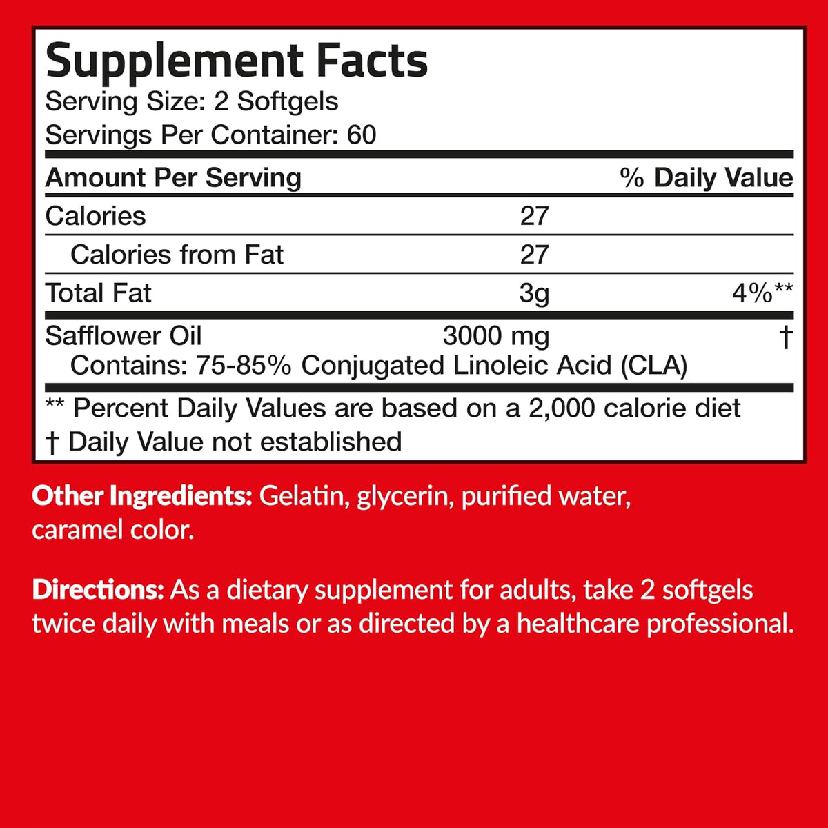 Futurebiotics CLA 3000 Extra High Potency - Non-Stimulating Conjugated Linoleic Acid, Non GMO, 120 Softgels