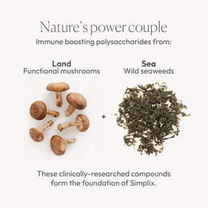 Simplix | Natural Supplement to Strengthen The Immune System | Respond to Outbreaks | Source of Highly Researched Mushroom & Seaweed Polysaccharides 60 Veggie Capsules (1 Pack) Papillex buy supplements Au
