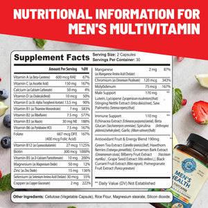 Womens Daily Multivitamins & Mens Daily Multivitamins Bundle (One Bottle Each) - Supports Holistic Wellness, Including Energy & Focus. Multivitamin & Multimineral Blend. Made in The USA. WHOLE WORLD WELLNESS buy supplements Au