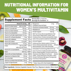 Womens Daily Multivitamins & Mens Daily Multivitamins Bundle (One Bottle Each) - Supports Holistic Wellness, Including Energy & Focus. Multivitamin & Multimineral Blend. Made in The USA. WHOLE WORLD WELLNESS buy supplements Au