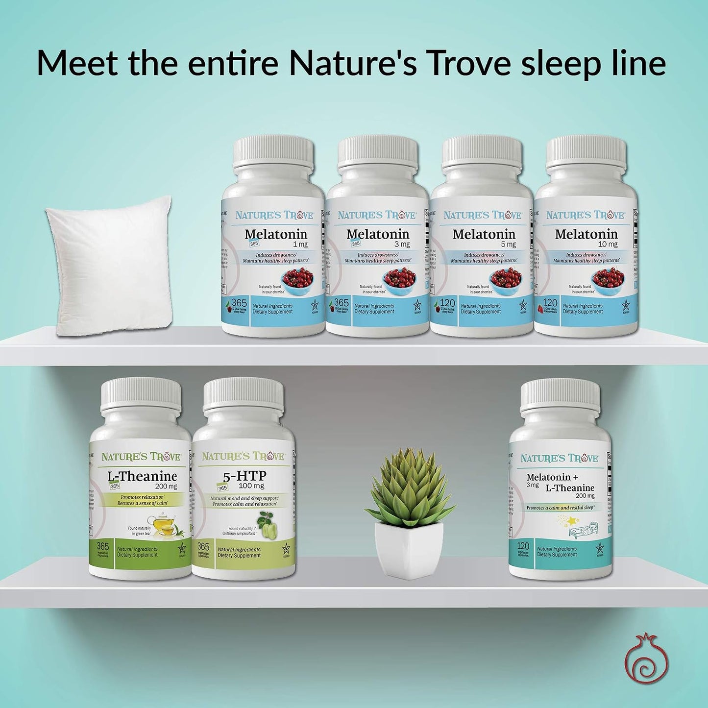 Nature's Trove Melatonin 1mg 365 EZ-Chew Tablets Cherry Flavor
