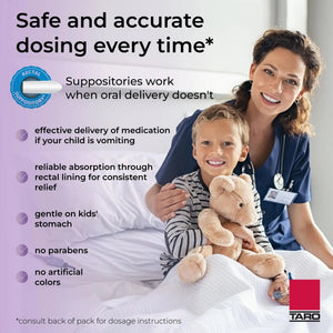 Feverall Infant Acetaminophen Suppositories 6 Rectal Suppositories 120 mg Each Pain Reliever/Fever Reducer. Paraben Free, No Artificial Colors or Other preservatives. Ages 3-6 Years FeverallBuy Supplements Australia
