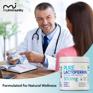 Lactoferrin 300mg Delayed Release Capsules - MyImmunity Premium Immune Support Supplement with Iron Absorption - Freeze Dried, Non-GMO, Gluten Free, Vegetarian - 30 Count (1 Month Supply) MyImmunity buy supplements Au