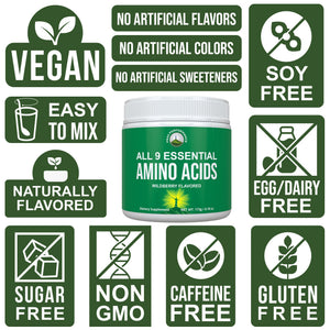 All 9 Essential Amino Acids Powder. Pre + During + Post Workout with EAAs + BCAAs for Energy, Muscle Growth, and Recovery. Non-GMO BCAA and EAA Powders for Men + Women. 3rd Party Tested. Wildberry Peak PerformanceBuy Supplements Australia