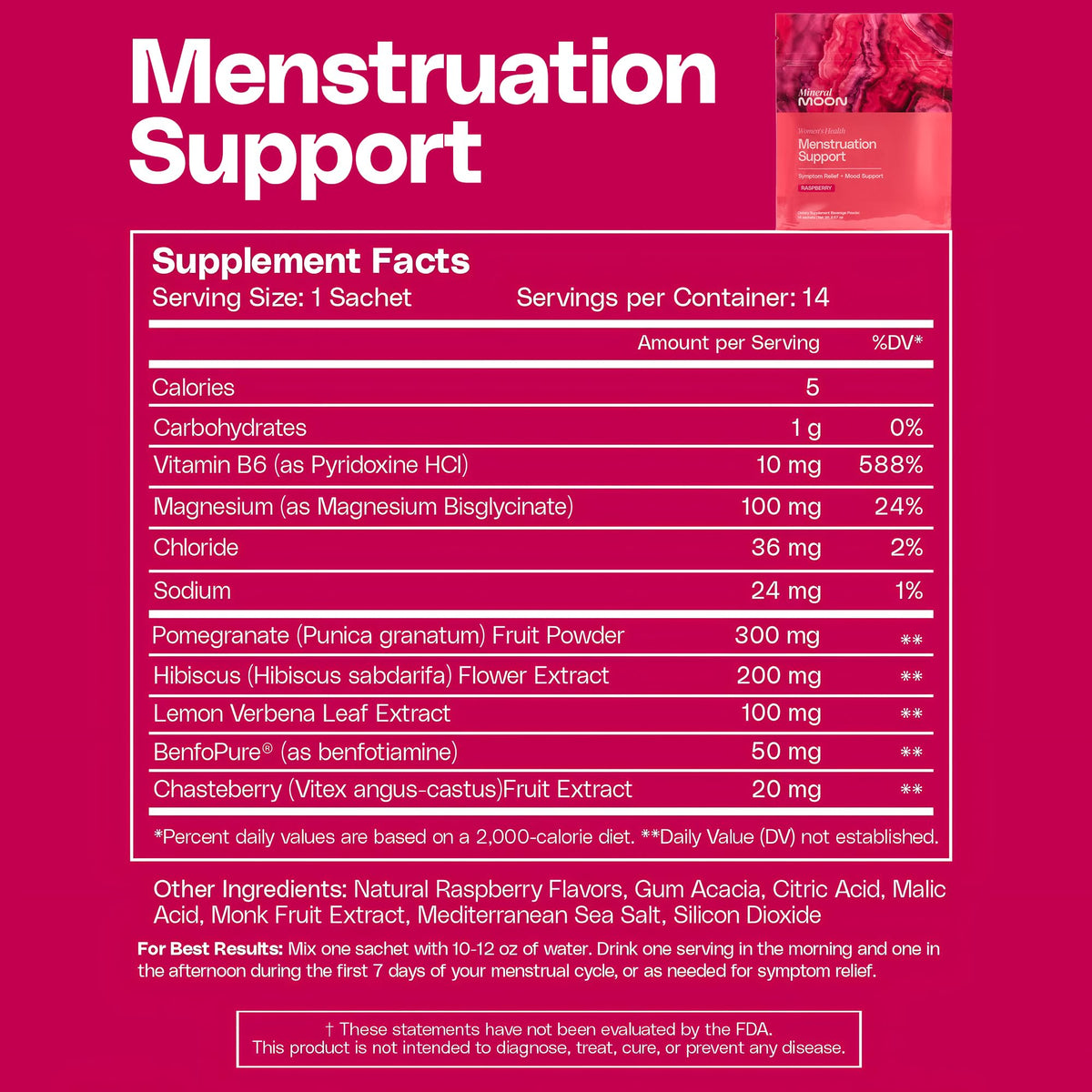 Mineral Moon Hormonal Support Bundle - Menstrual Supplement + Cycle Support - Aid Ovulation, Hormonal Balance & PMS Support - Reduce Period Cramps & Fatigue - Antioxidant Ovarian Support Vitamins Mineral Moon buy supplements Au