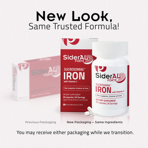 SiderAL Forte Iron Supplement Clinically Proven to Increase Levels Without Side Effects | Sucrosomial High Absorption Gentle Iron Pills for Women and Men | Vitamin C | Anemia & Energy Support | 30 ct PHARMANUTRA buy supplements Au