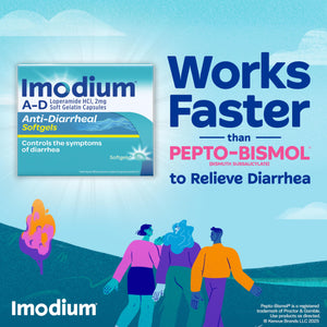 Imodium A-D Fast-Acting Anti-Diarrheal Softgels, Loperamide HCl 2 mg, Travel Essential Diarrhea Relief Medicine for Adults, 24 Count, Anti Diarrhea Pills,Easy to Swallow, for Ages 12+ Imodium buy supplements Au