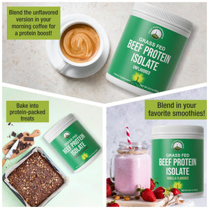 Grass Fed Beef Protein Powder - Lactose Free Great Tasting Beef Protein Isolate. Complete Animal Based Non Dairy Paleo Carnivore Supplement for Prime Muscle Building. No Whey. Unflavored Peak Performance buy supplements Au