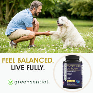 Greensential 5-in-1 Magnesium Complex 500mg | Glycinate, Malate, Citrate, Oxide & Aquamin® | for Sleep, Muscle & Heart Support | High Absorption, Vegan, 120 Capsules Greensential buy supplements Au