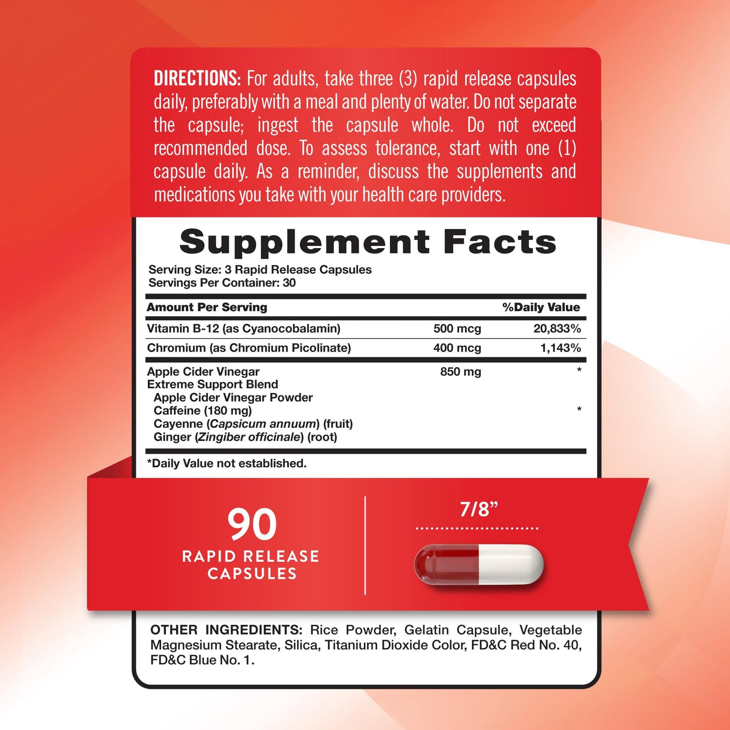 Nature's Truth Apple Cider Vinegar Pills | 90 Capsules | Non-GMO & Gluten Free Supplement Nature's Truth buy supplements Au