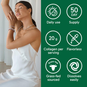 Organika Collagen Powder - for Healthy Hair, Skin, Nails, and Joints. Hydrolyzed Protein Peptides for Better Absorption- Grass-Fed, Non-GMO- Unflavoured- 2.2lbs Organika buy supplements Au