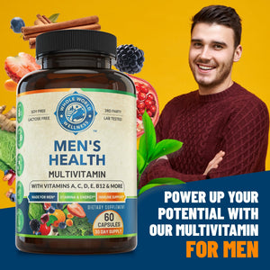 Womens Daily Multivitamins & Mens Daily Multivitamins Bundle (One Bottle Each) - Supports Holistic Wellness, Including Energy & Focus. Multivitamin & Multimineral Blend. Made in The USA. WHOLE WORLD WELLNESS buy supplements Au