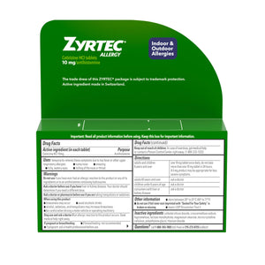 Zyrtec 24 Hour Allergy Relief Tablets, Fast-Acting Allergy Medicine for Indoor & Outdoor Allergies, Cetirizine 10 mg Tablet Antihistamine, 30 ct Bottle & 3 Single-Dose Travel Packs Bundle Pack Zyrtec buy supplements Au