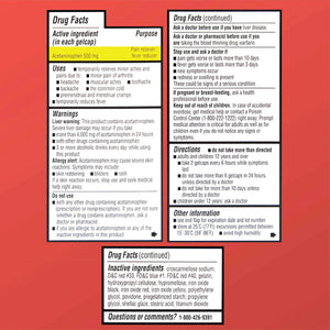 Quality Choice, Extra Strength, Non Aspirin Pain Relief, Acetaminophen 500 MG, Pain Reliever & Fever Reducer, Rapid Release Gelcaps, 50 Count Package Quality ChoiceBuy Supplements Australia