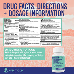 WELMATE Esomeprazole Magnesium 20mg Delayed Release Capsules, 84 Count (2-Pack) – Acid Reducer for Frequent Heartburn & Acid Reflux Relief, 24HR Protection, Digestion Support WELMATE buy supplements Au