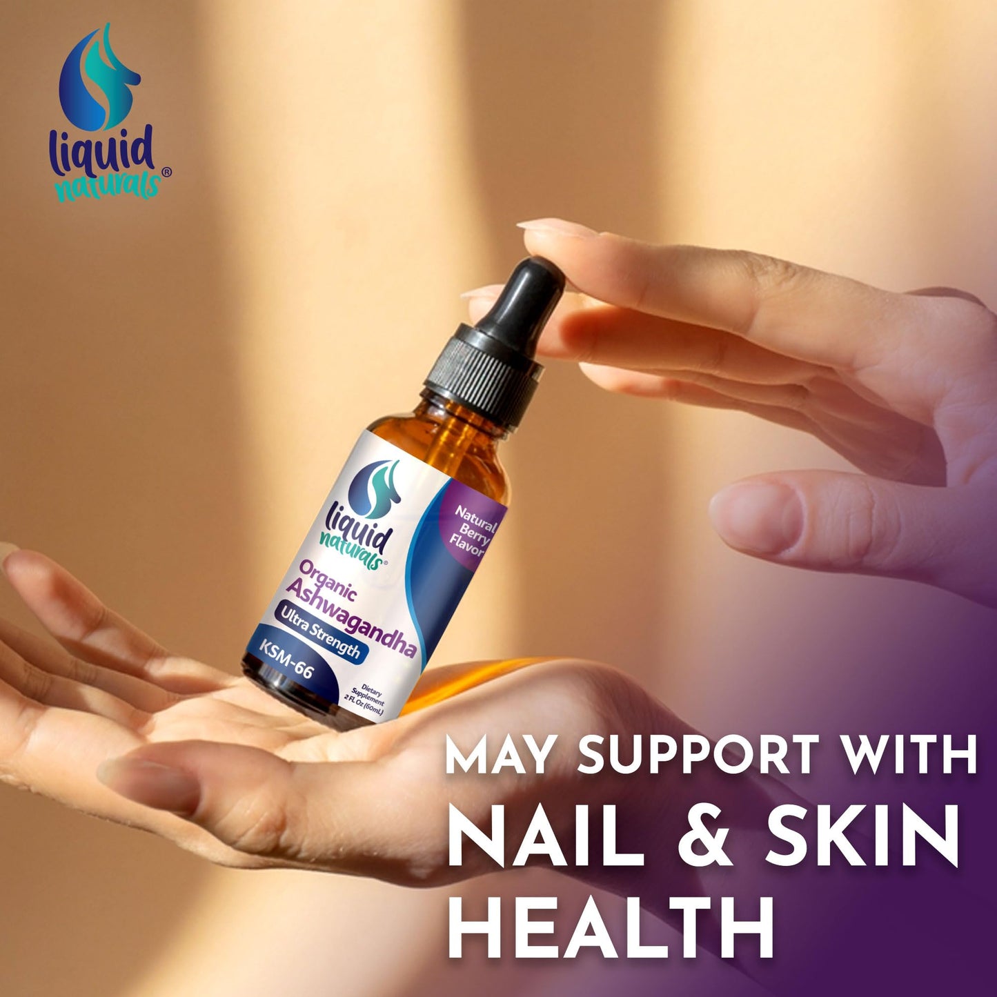 Ashwagandha KSM 66 Drops, 2000mg Natural Berry Flavor - Ashwagandha Supplements for Women, Ksm-66 Ashwaganda Extract for Immune Support, Performance, Heart Health - 60 Servings - PrimeBioHealth - canada supplements