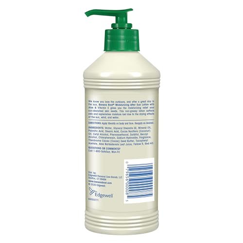 Banana Boat Moisturizing After Sun Lotion with Aloe and Vitamin E, 16Fl Oz, After Sun Care, Banana Boat After Sun Lotion, Sunburn Relief, 16Fl Oz - PrimeBioHealth - canada supplements