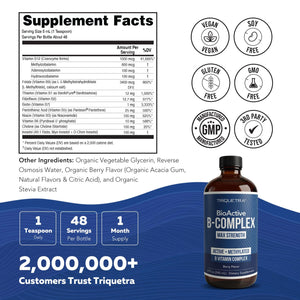 BioActive Vitamin B Complex - Blood Stream Ready, Methylated B Complex - Featuring Methylfolate, 3 BioActive Forms of B12, BenfoPure® B1 & Pantesin® B5 - 12 B Vitamins in Clinical Doses - 60 Servings - PrimeBioHealth - canada supplements