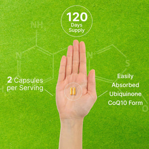 DEAL SUPPLEMENT CoQ10 100mg with Omega 3 100mg, 240 Capsules | Bioavailable Coenzyme Q10 Formula | Non-GMO - PrimeBioHealth - canada supplements
