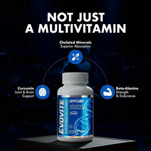 Evogen Evovite - Elite Physique Multivitamin for Women & Men | Advanced Formula for Endurance, Recovery, & Joint Health |
