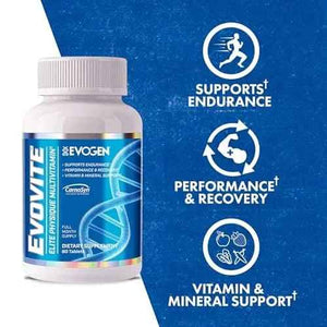 Evogen Evovite - Elite Physique Multivitamin for Women & Men | Advanced Formula for Endurance, Recovery, & Joint Health |