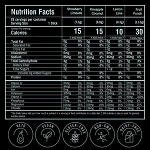 FlavCity Electrolytes Powder Packets - 28 Hydration Packets, Variety Pack - No Added Sugar - Hydration Powder with Real Fruit & Unrefined Sea Salt - PrimeBioHealth - canada supplements