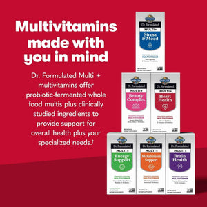 Garden of Life Dr. Formulated Multi+ Heart Health - Fermented Liposomal Multivitamin + Vitamin K2 MK-7, B Vitamins & Probiotics