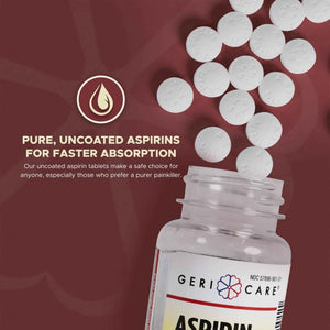 GeriCare Bottled Aspirin 325mg 100 Count Bottle (Pack of 1)