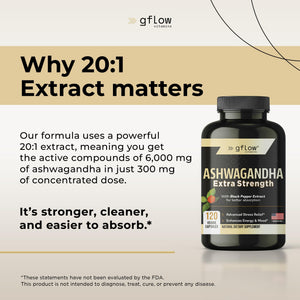 gflow vitamins Ashwagandha Supplements for Women and Men | Sleep, Mood and Energy Support | Extra Strength - PrimeBioHealth - canada supplements