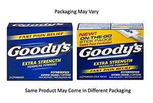 Goody's Extra Strength Powders | Fast Pain Relief | Aspirin & Caffeine | 24 Count