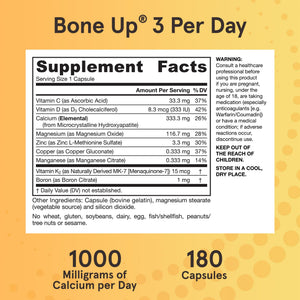 Jarrow Formulas BoneUp Three Per Day for Bone Density and Skeletal Nutrition, Includes Vitamin D3, K2 (as MK-7) and Calcium - PrimeBioHealth - canada supplements