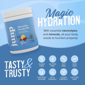JUNP Electrolytes Powder No Sugar No Carbs – Berry Lemonade Keto Electrolyte Drink Mix - Potassium & Salt Hydration Powder Electrolytes - Zero Calorie Sugar Free Electrolyte Powder, 90 Servings - PrimeBioHealth - canada supplements