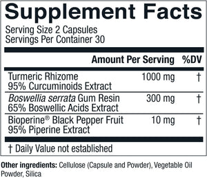 Live Conscious CurcuWell - Curcumin and Boswellia Blend | Maximum Strength Joint, Body and Cognitive Support - 60 Day Supply (2-Pack) - PrimeBioHealth - canada supplements