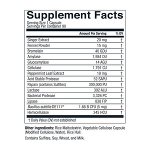 Live Conscious DigestWell Immediate Support - Fast-Acting Digestive Support | Broad Spectrum Enzyme, Probiotic & Herbal Formula - Decreases Everyday Gas & Bloating - 90 Capsules - PrimeBioHealth - canada supplements