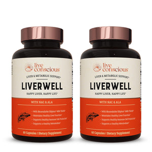 LiverWell Liver Cleanse, Rejuvenation, Metabolic Support - Liver Supplement for Liver Health w/Highly Bioavailable Milk Thistle Extract, N-Acetyl Cysteine, Alpha Lipoic Acid, Zinc, Selenium - 60 Caps - PrimeBioHealth - canada supplements