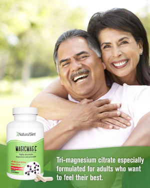 MagicMag C by NaturalSlim, Magnesium Citrate Capsules for Muscle Relaxation, Sleep Quality, Nerve Function & Electrolyte Support, Daily Magnesium Supplement - PrimeBioHealth - canada supplements