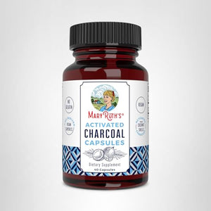 MARYRUTH'S Organics Activated Charcoal Capsules | Substance Adsorption | Derived from Coconut Shells | Vegan Capsules from Pine Trees - PrimeBioHealth - canada supplements