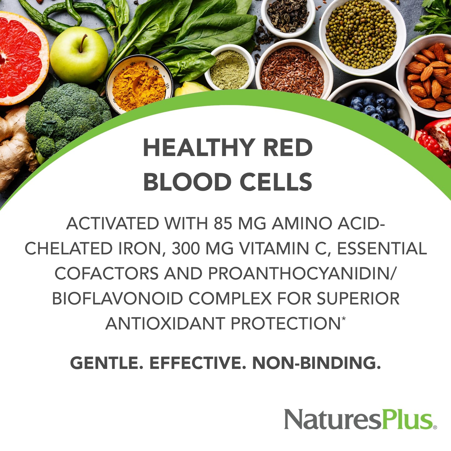 NaturesPlus Hema-Plex Iron - 60 Fast-Acting Softgels - 85 mg Iron + Vitamin C & Bioflavonoids for Healthy Red Blood Cells - PrimeBioHealth - canada supplements