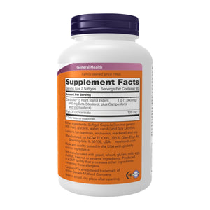 NOW Foods Supplements, Beta-Sitosterol Plant Sterols with CardioAid®-S Plant Sterol Esters and Added Fish Oil, 180 Softgels - PrimeBioHealth - canada supplements